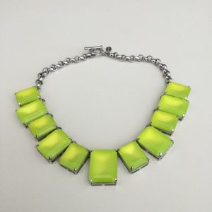 Ann Taylor Statement Neon Yellow Necklace